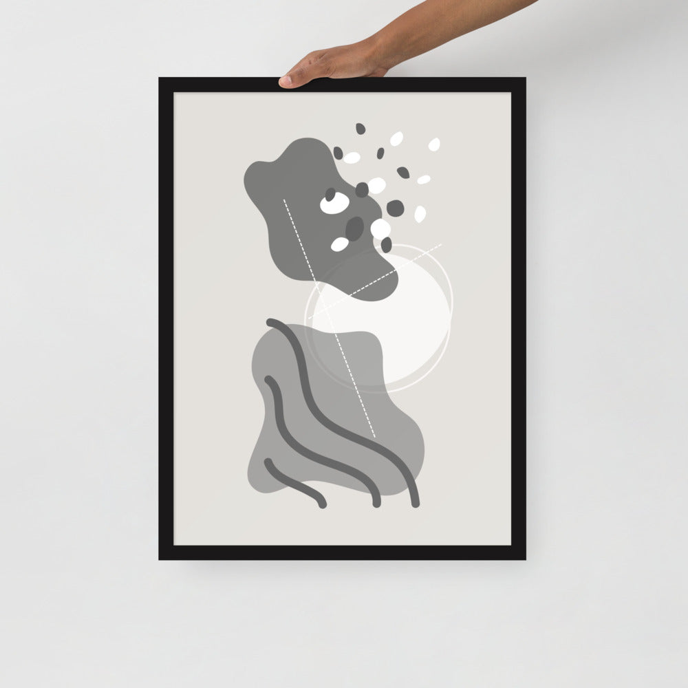 ABSTRACT SHAPES Framed poster - ASHRILEYPRINTS