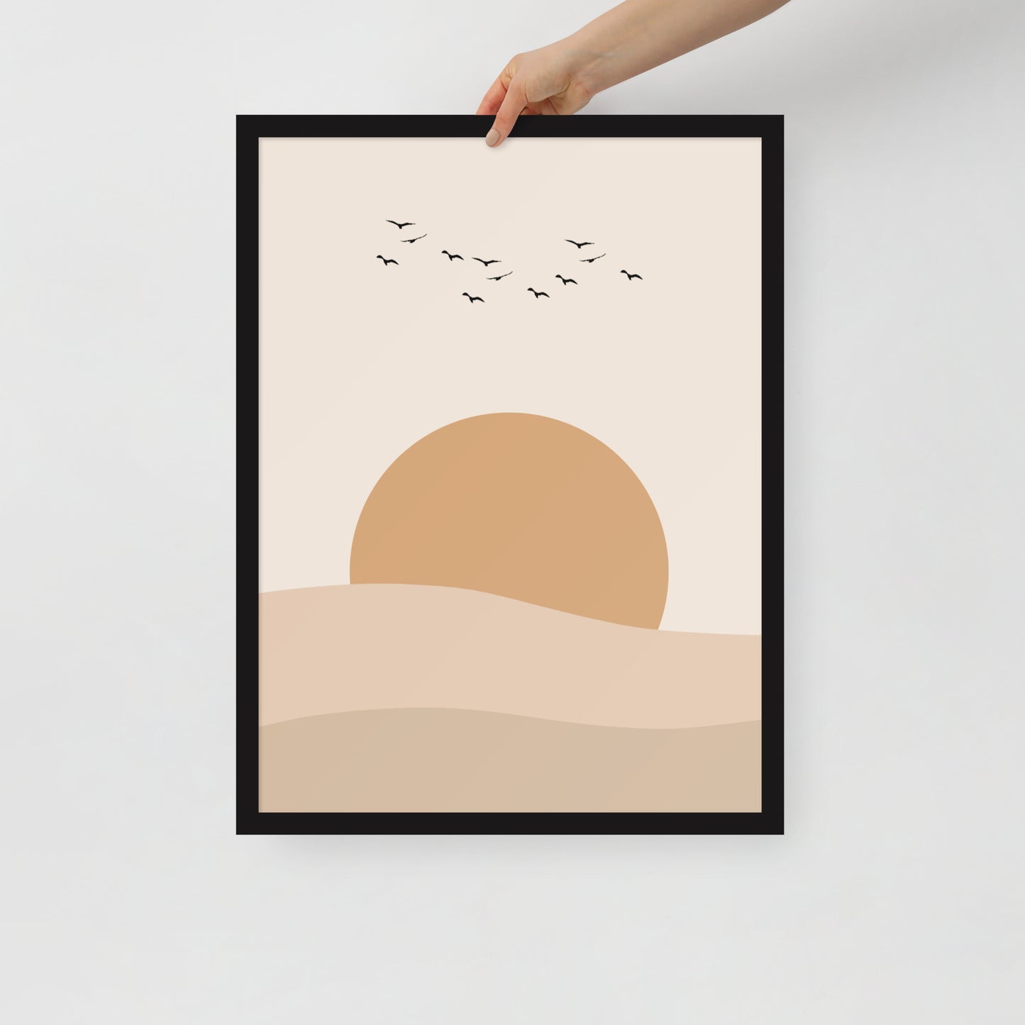 DESERT SUNSET Framed poster