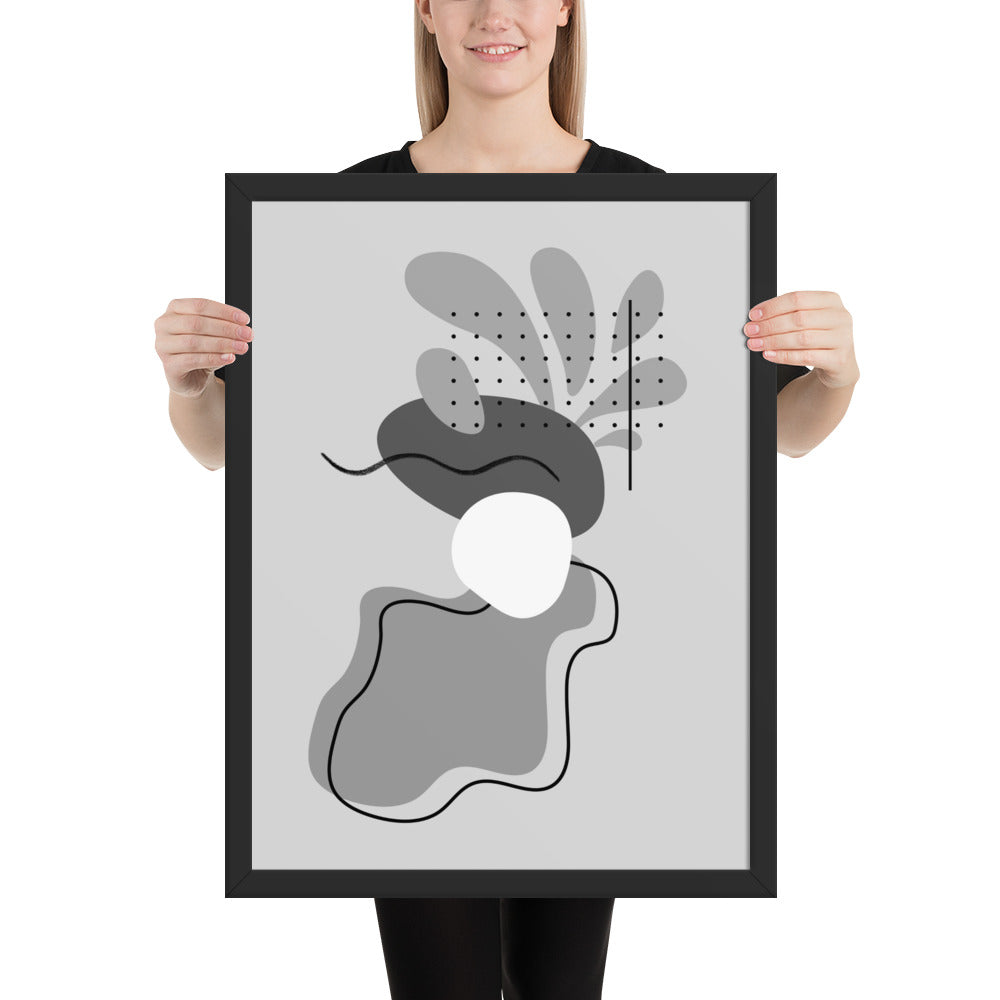 ABSTRACT SHAPES Framed poster - ASHRILEYPRINTS
