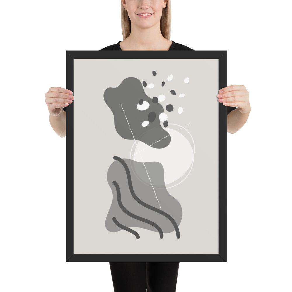 ABSTRACT SHAPES Framed poster - ASHRILEYPRINTS