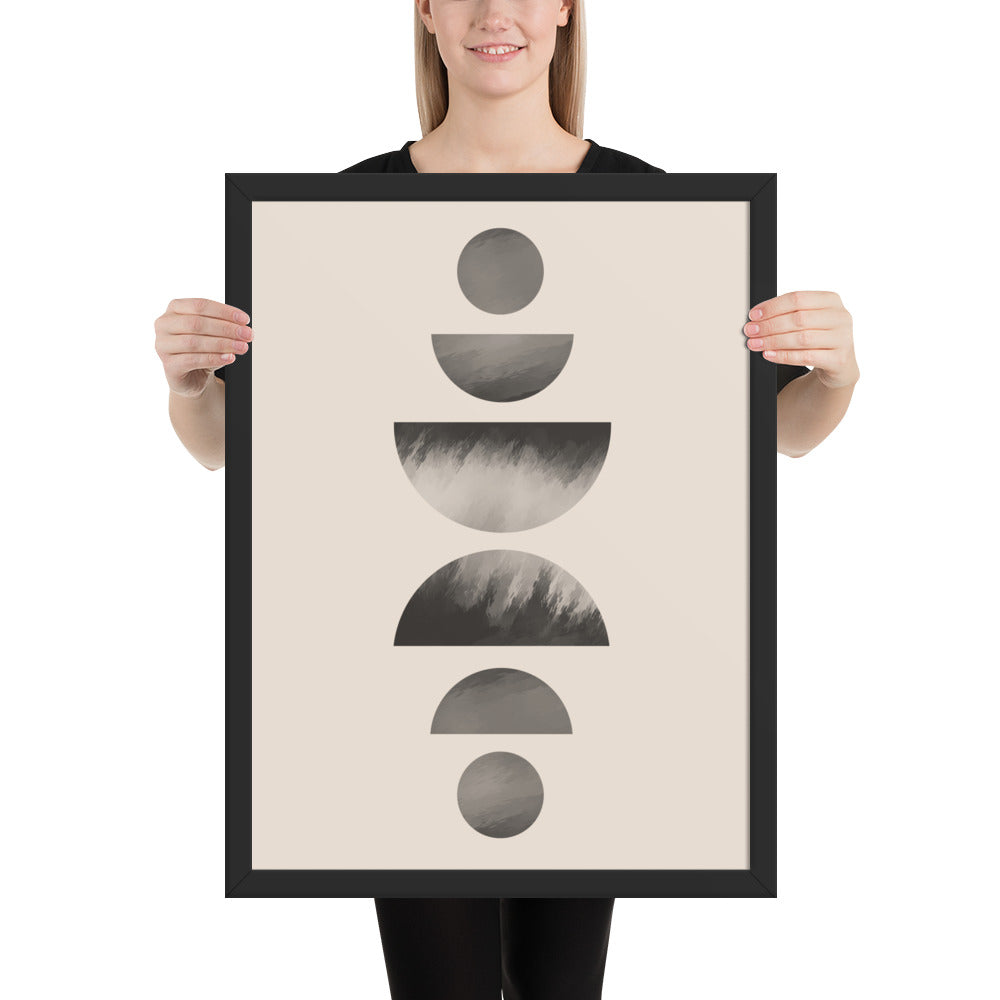 ABSTRACT CIRCLES Framed poster - ASHRILEYPRINTS
