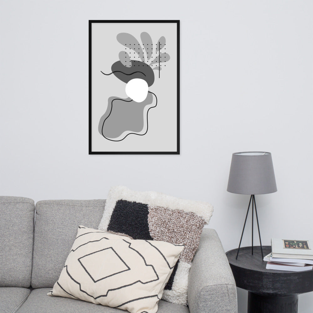 ABSTRACT SHAPES Framed poster - ASHRILEYPRINTS