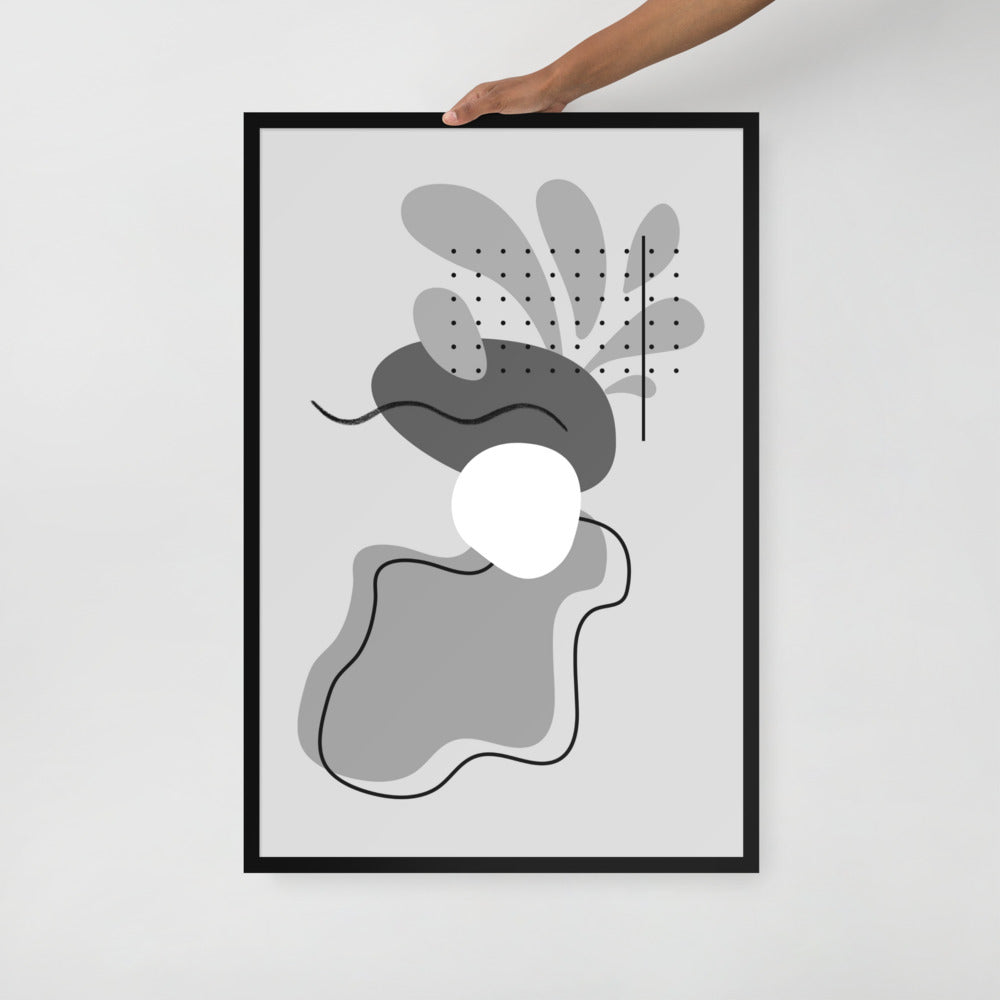 ABSTRACT SHAPES Framed poster - ASHRILEYPRINTS