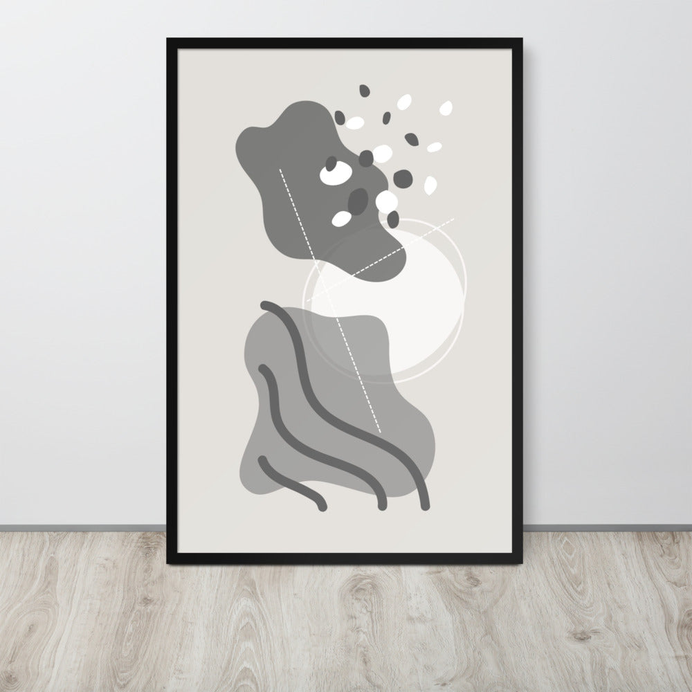 ABSTRACT SHAPES Framed poster - ASHRILEYPRINTS