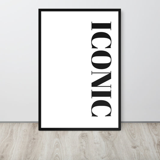 ICONIC Framed poster - ASHRILEYPRINTS