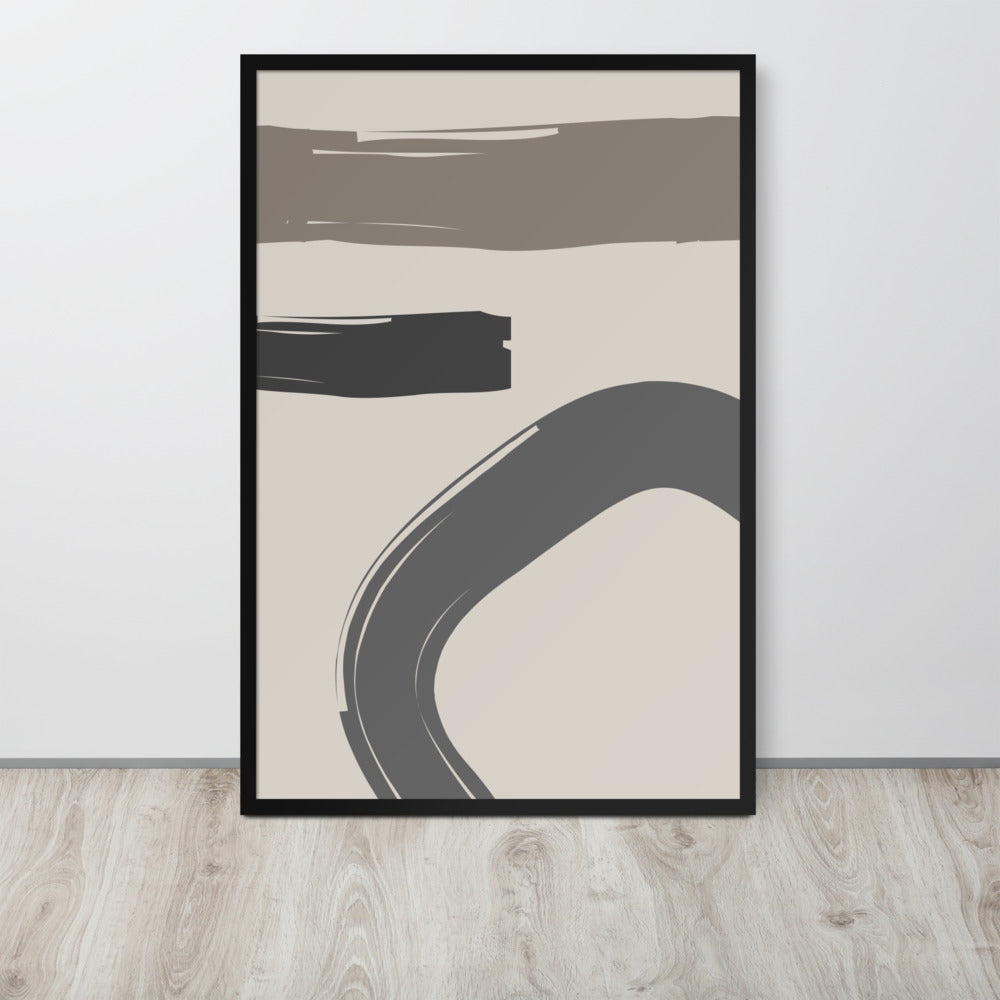 ABSTRACT STROKES Framed poster - ASHRILEYPRINTS