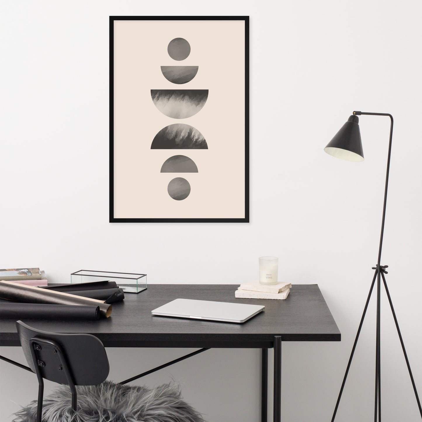 ABSTRACT CIRCLES Framed poster - ASHRILEYPRINTS