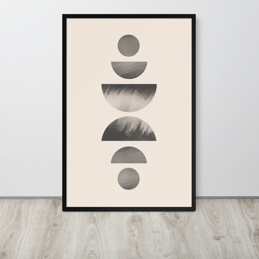 ABSTRACT CIRCLES Framed poster - ASHRILEYPRINTS