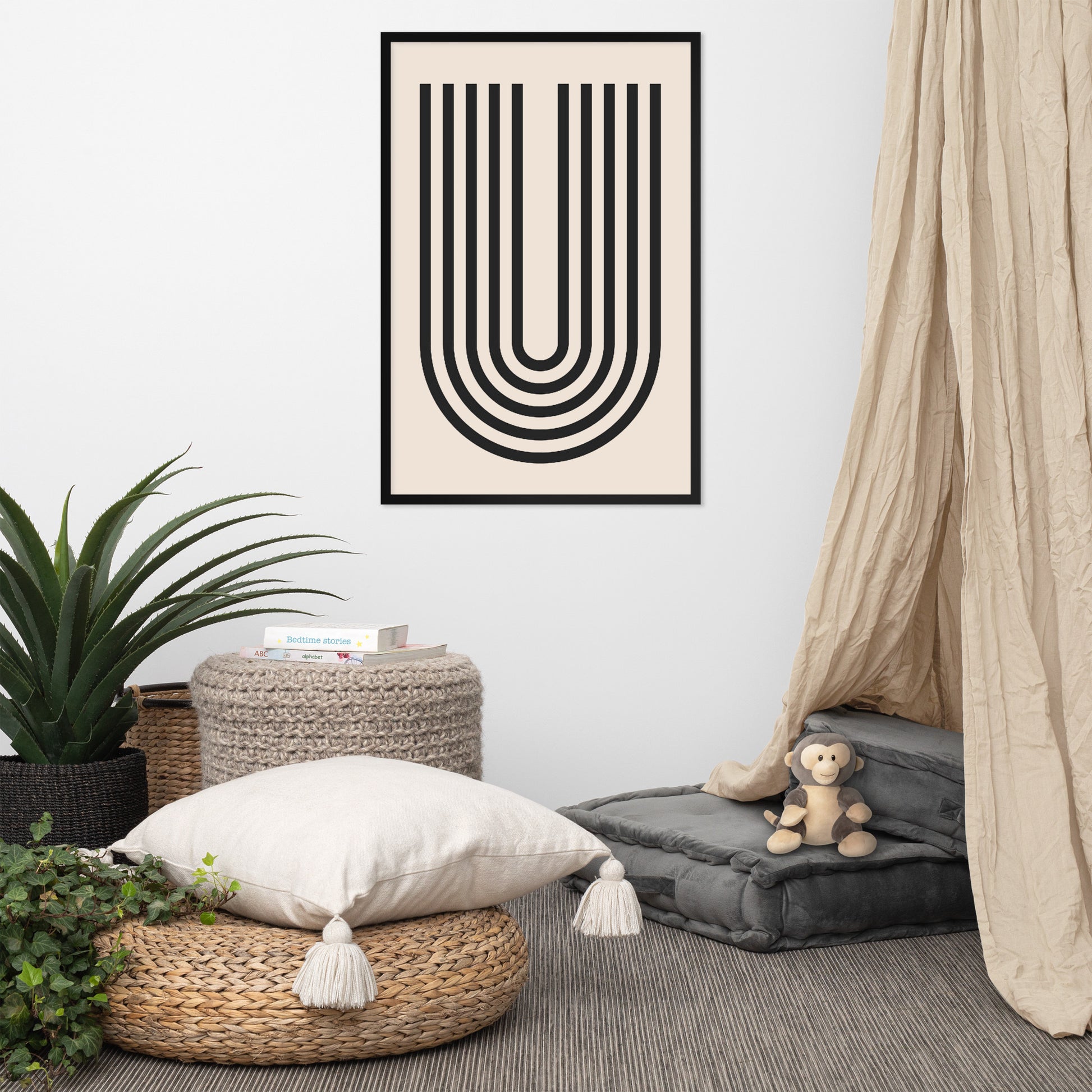 GEOMETRIC LINE Framed poster - ASHRILEYPRINTS