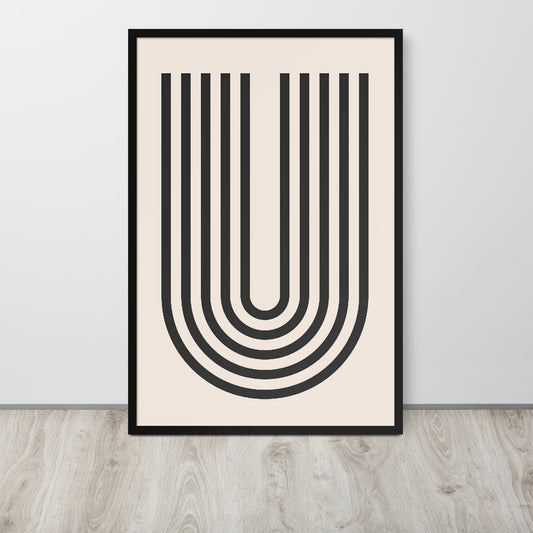 GEOMETRIC LINE Framed poster - ASHRILEYPRINTS
