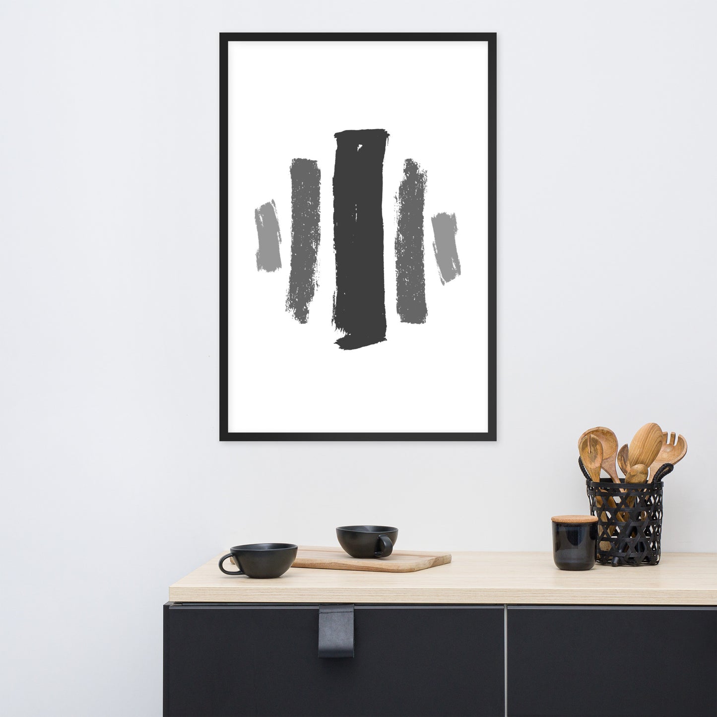 ABSTRACT BRUSH STROKES Framed poster - ASHRILEYPRINTS