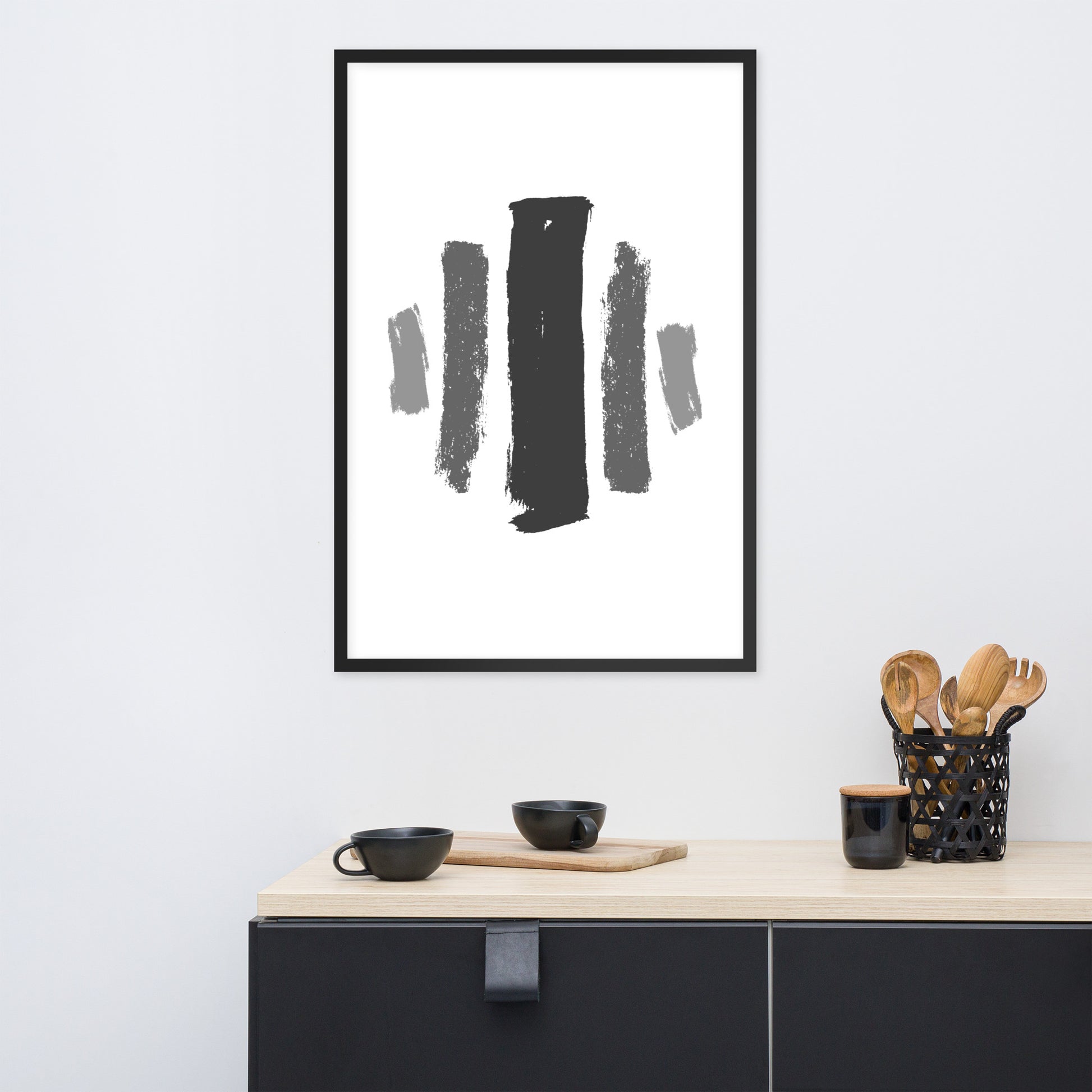 ABSTRACT BRUSH STROKES Framed poster - ASHRILEYPRINTS