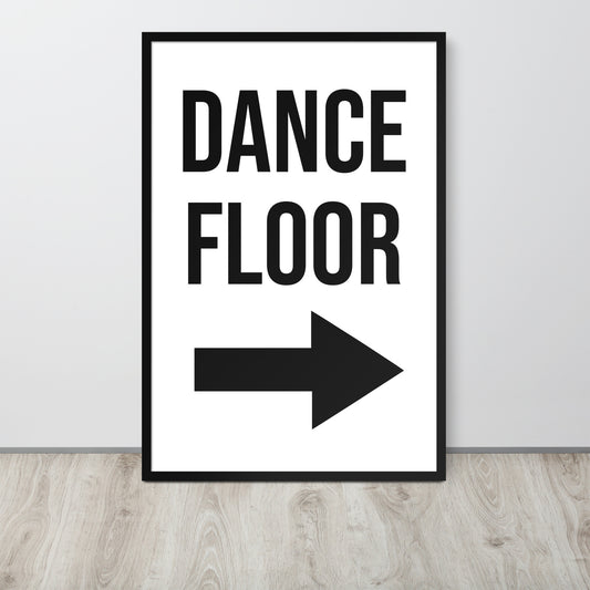 DANCE FLOOR Framed poster - ASHRILEYPRINTS