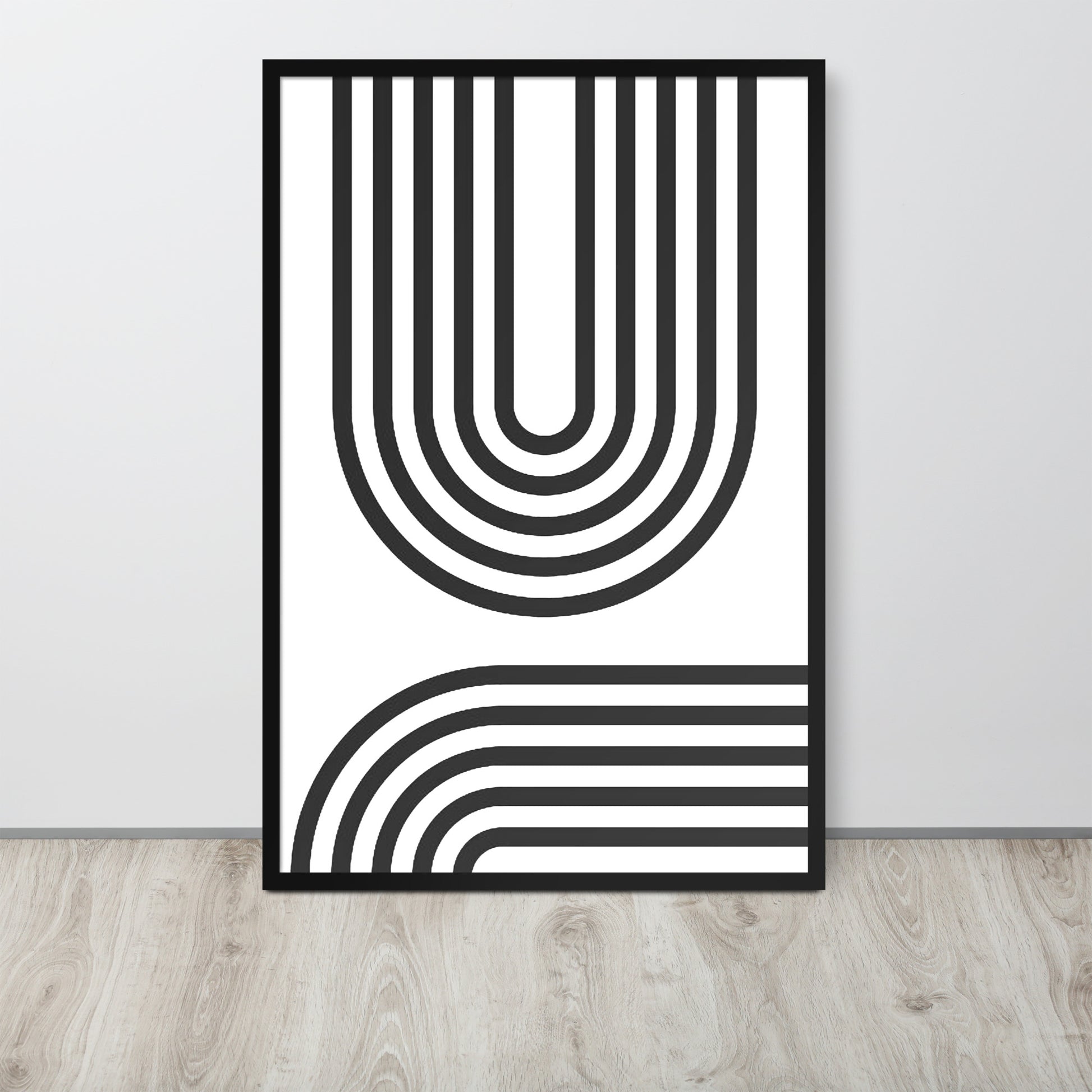 GEOMETRIC U Framed poster - ASHRILEYPRINTS