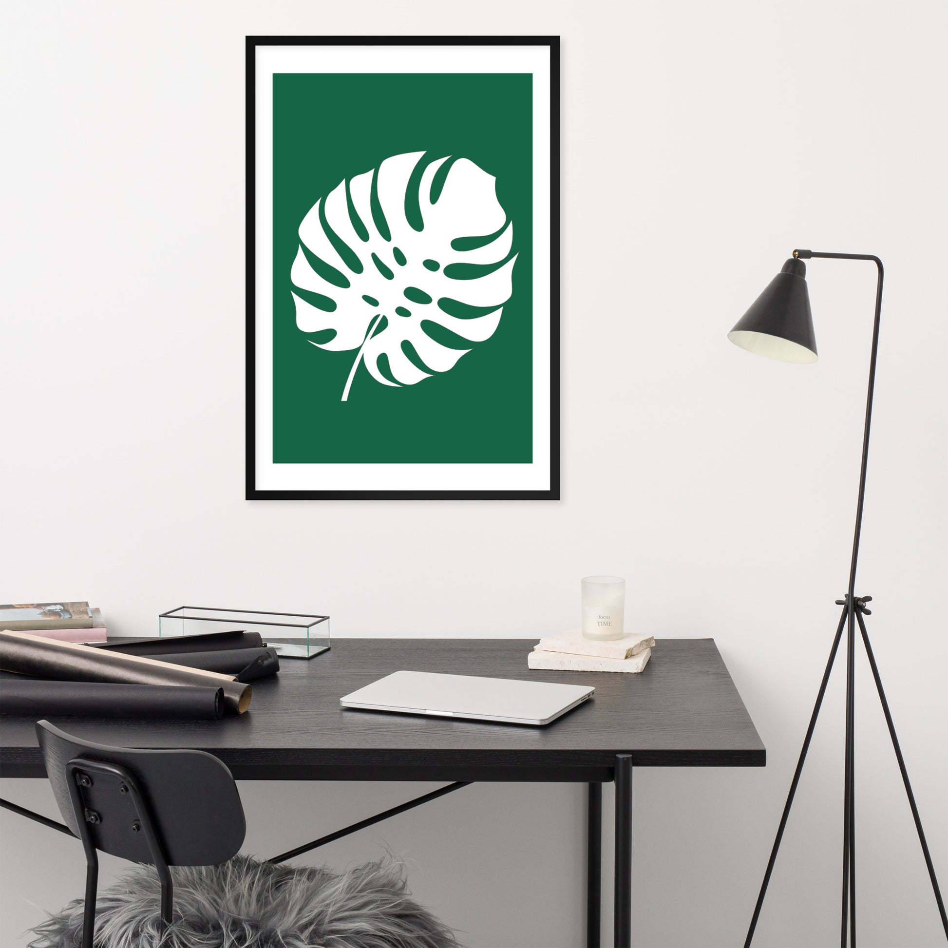 TROPICAL MONSTERA LEAF Framed poster - ASHRILEYPRINTS