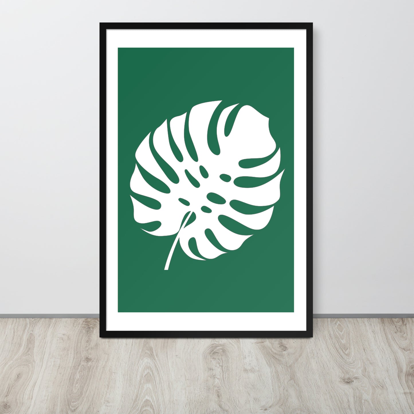 TROPICAL MONSTERA LEAF Framed poster - ASHRILEYPRINTS