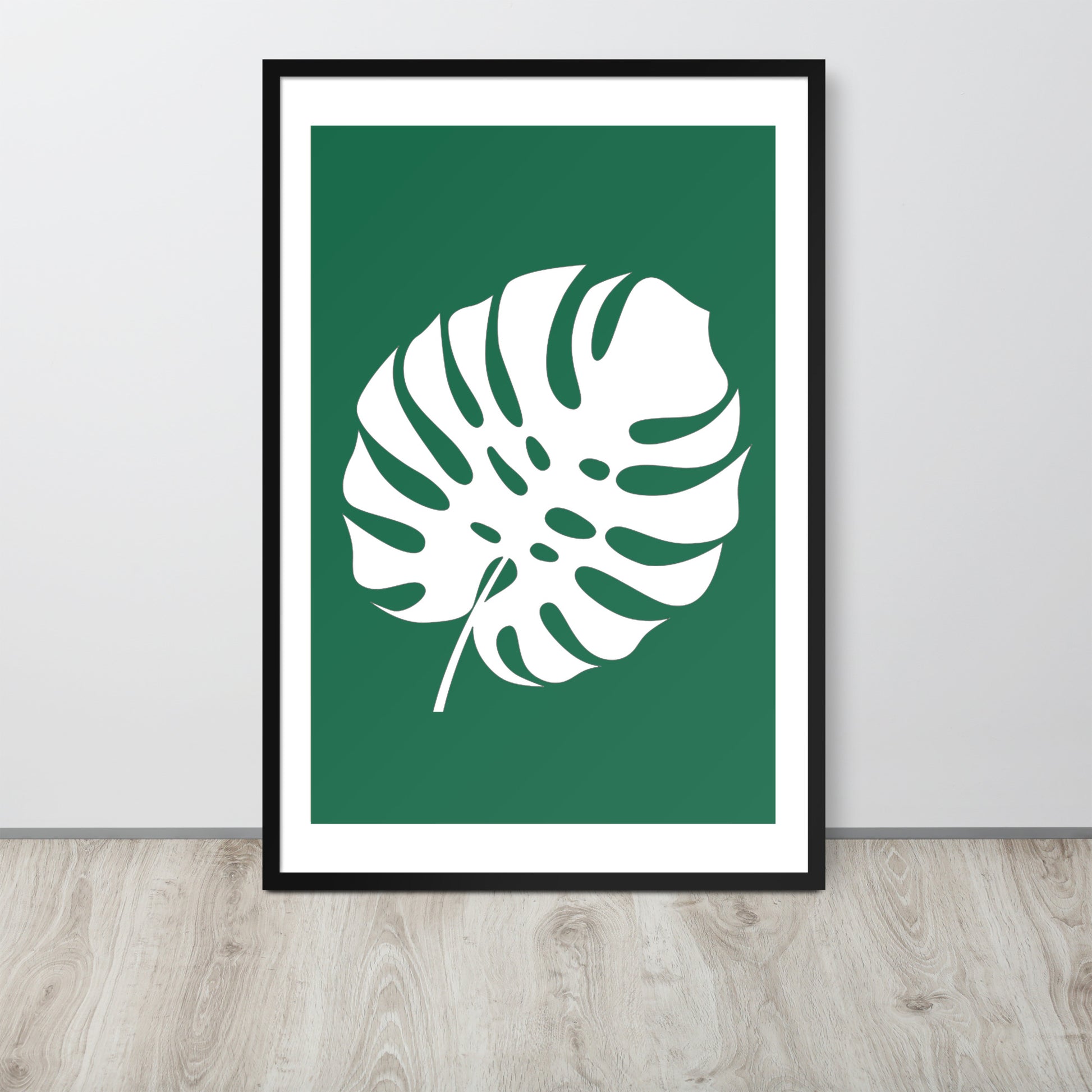 TROPICAL MONSTERA LEAF Framed poster - ASHRILEYPRINTS