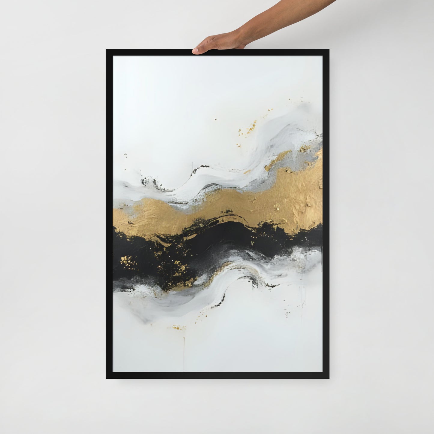 ABSTRACT OCEAN Framed poster - AI Generated - ASHRILEYPRINTS