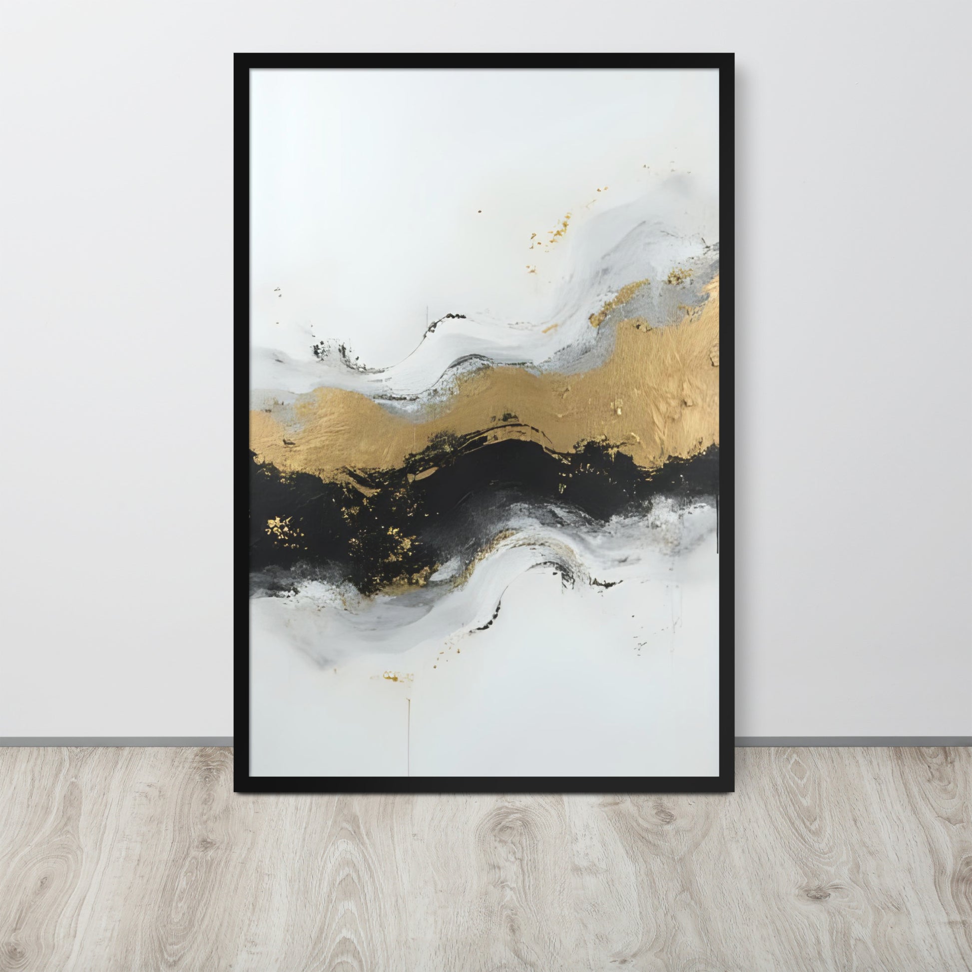 ABSTRACT OCEAN Framed poster - AI Generated - ASHRILEYPRINTS