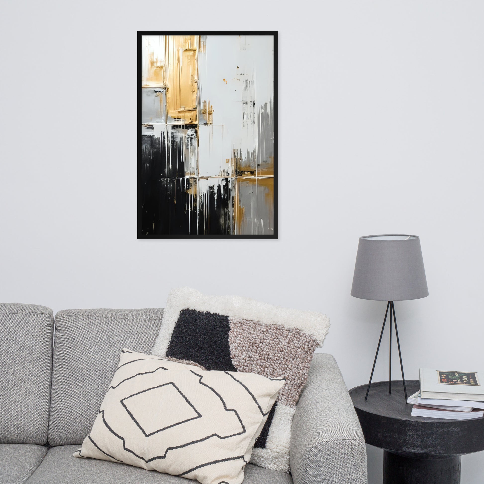 ABSTRACT PAINT Framed poster - AI Generated - ASHRILEYPRINTS