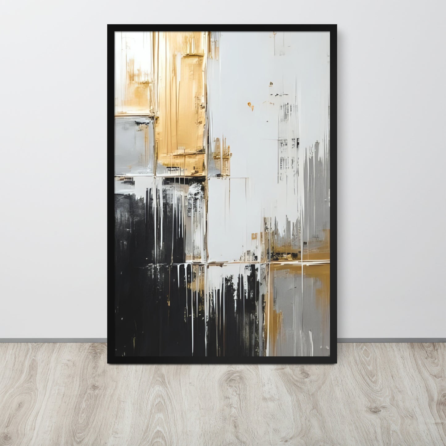 ABSTRACT PAINT Framed poster - AI Generated - ASHRILEYPRINTS