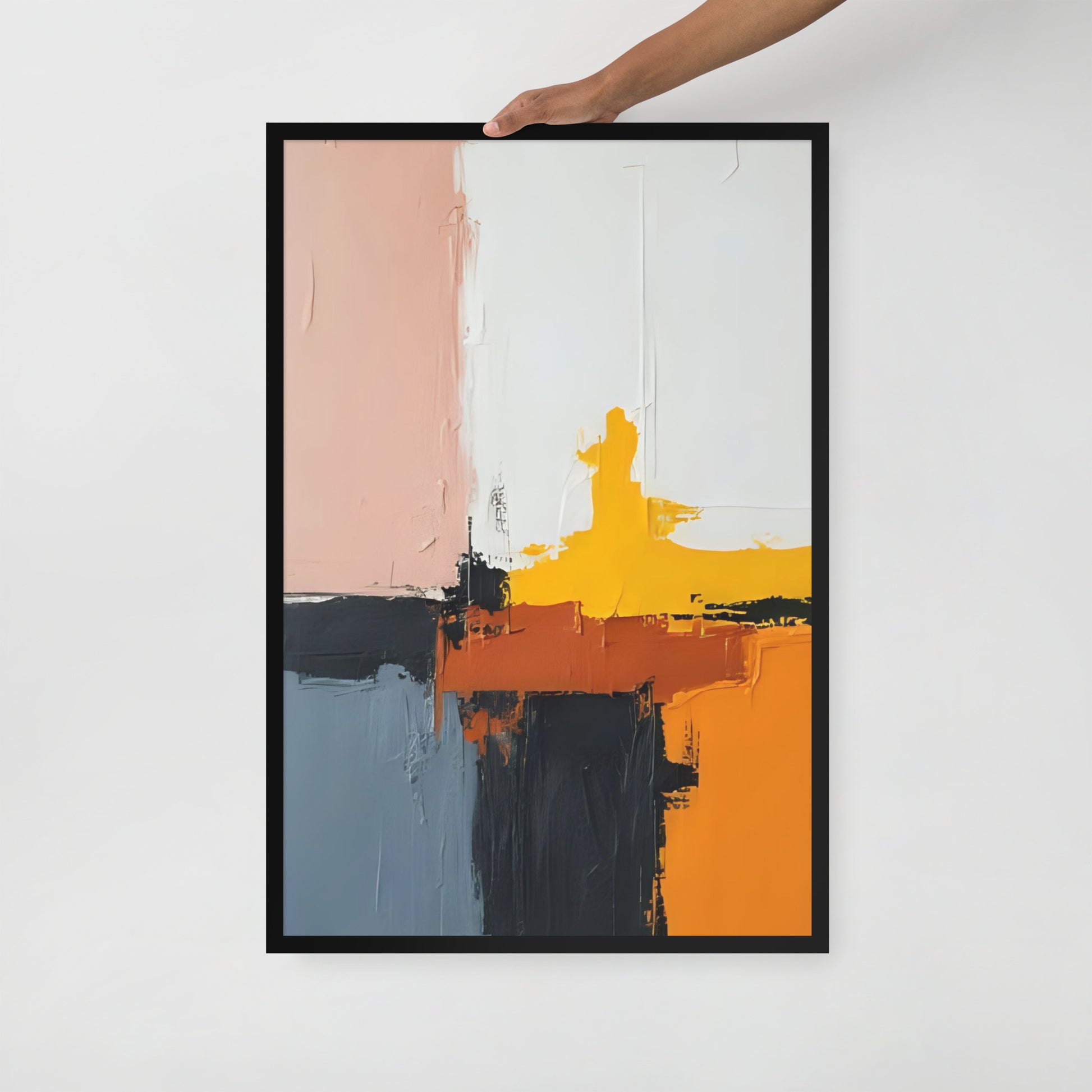 ABSTRACT PAINT Framed poster - AI Generated - ASHRILEYPRINTS