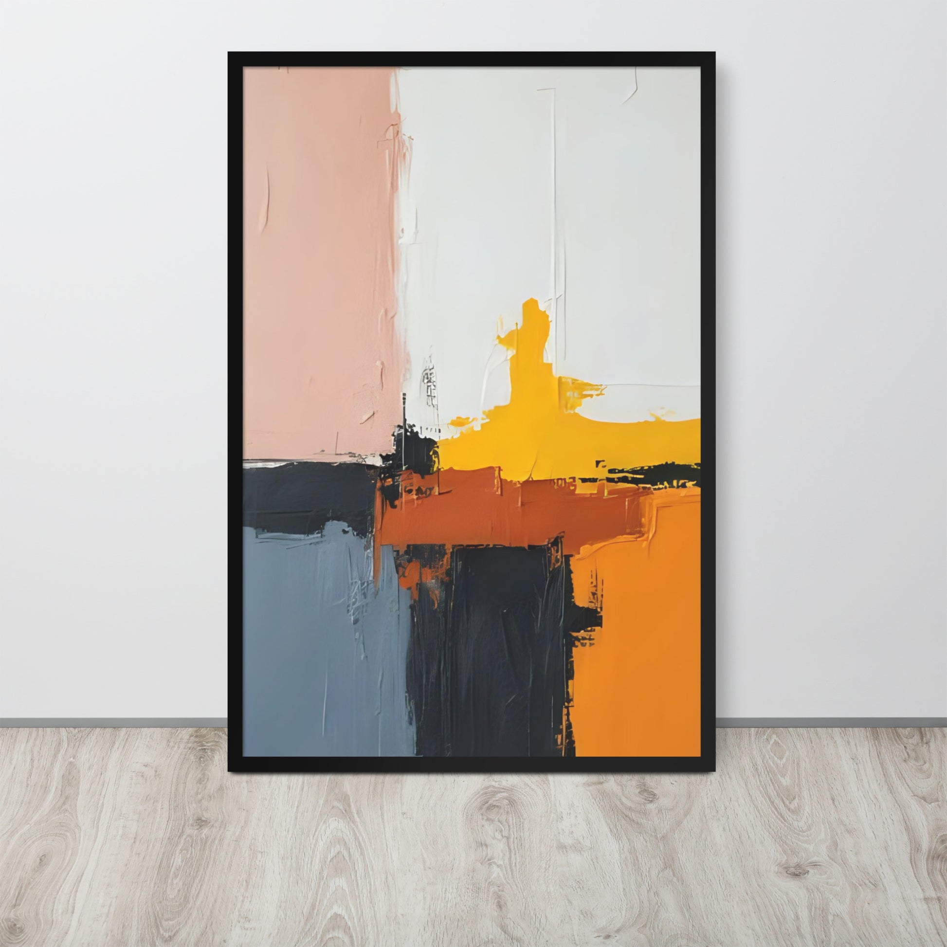 ABSTRACT PAINT Framed poster - AI Generated - ASHRILEYPRINTS