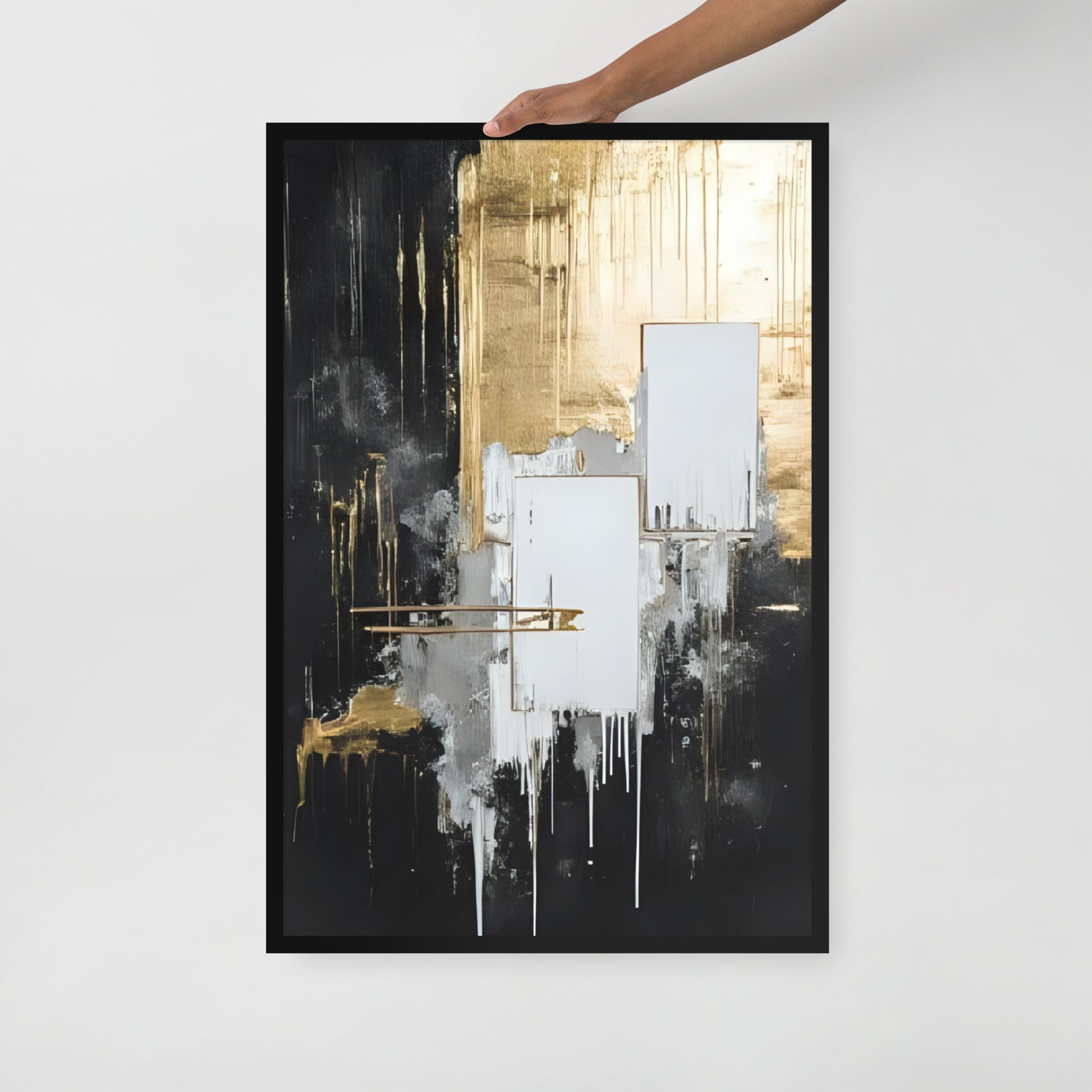 ABSTRACT PAINTING Framed poster - AI Generated - ASHRILEYPRINTS