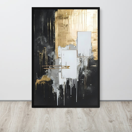 ABSTRACT PAINTING Framed poster - AI Generated - ASHRILEYPRINTS