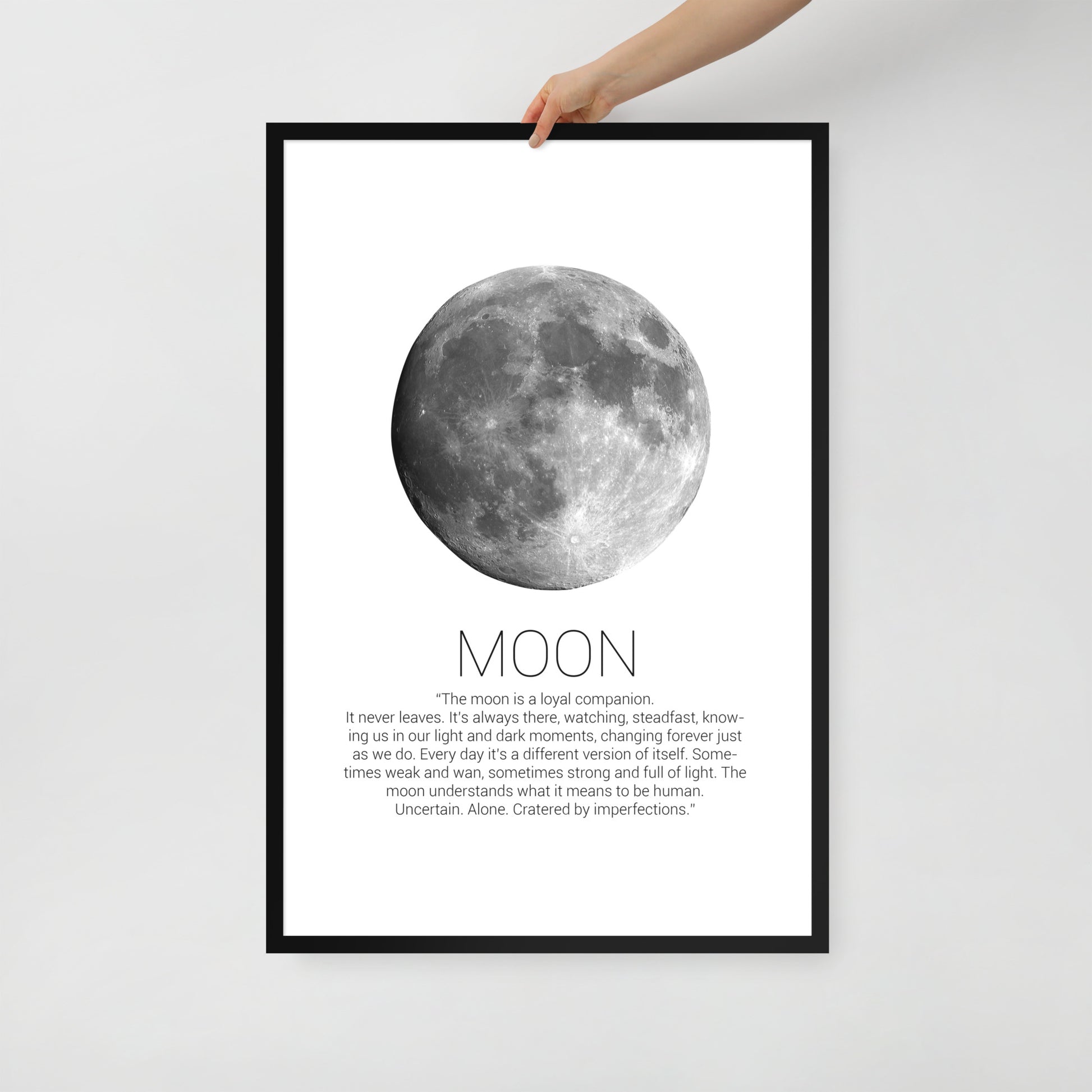 MOON Framed poster - ASHRILEYPRINTS