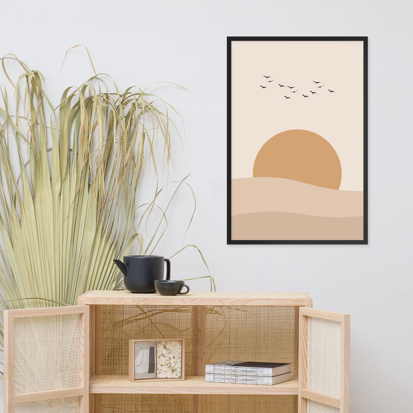 DESERT SUNSET Framed poster