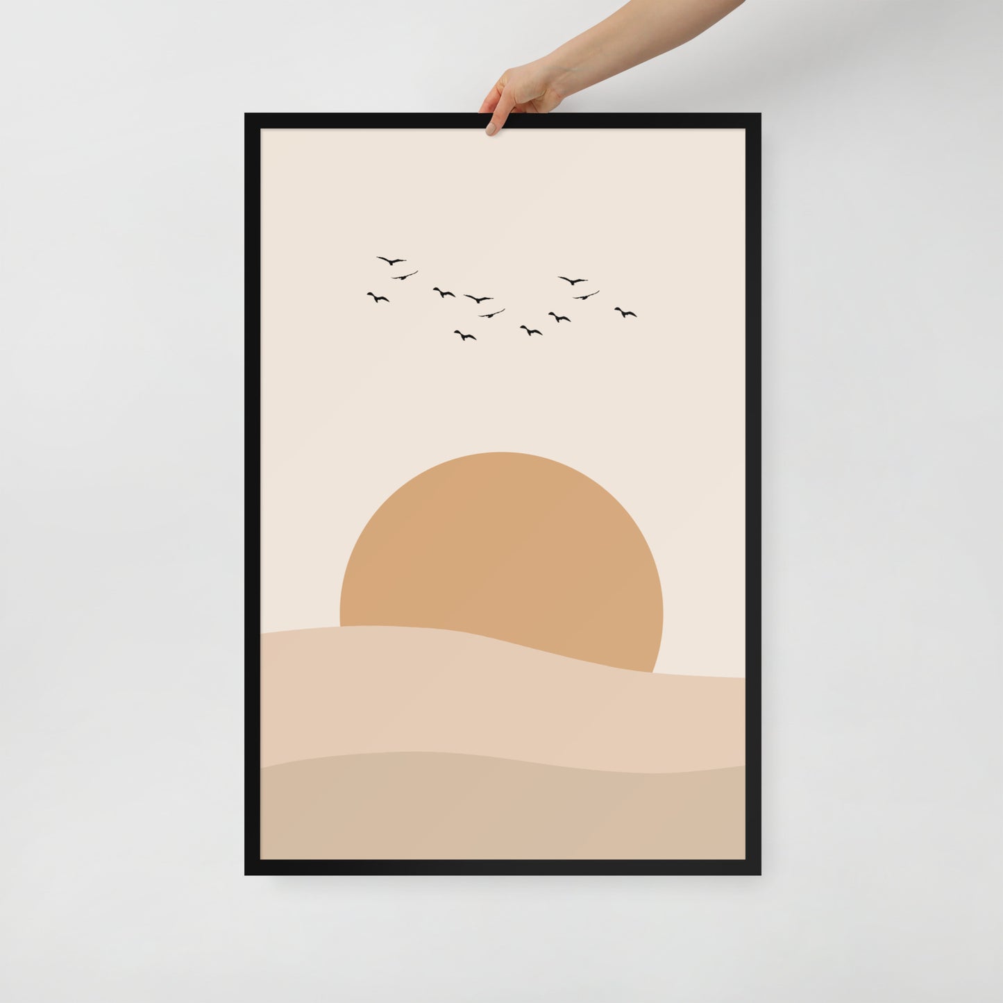 DESERT SUNSET Framed poster