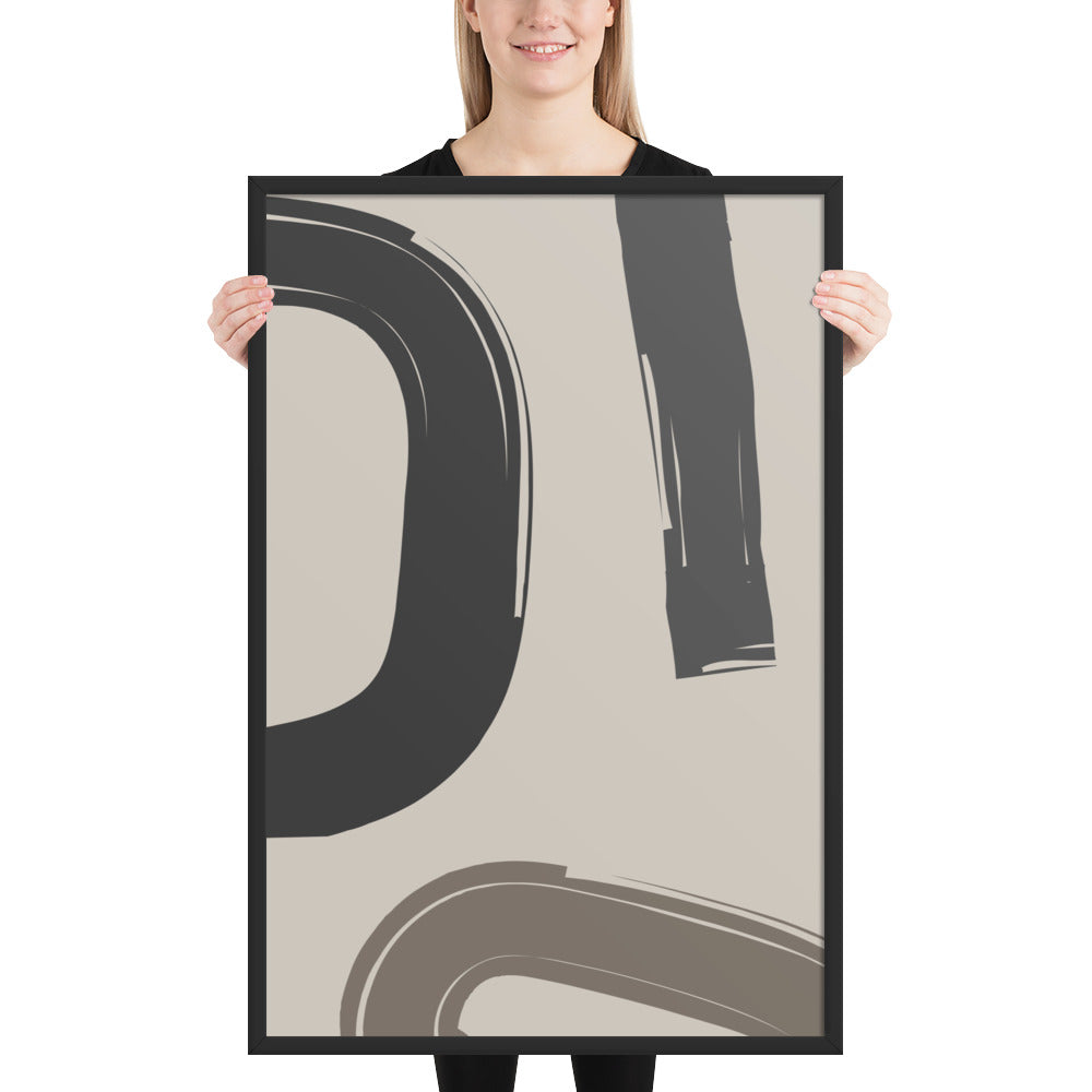 ABSTRACT STROKES Framed poster - ASHRILEYPRINTS