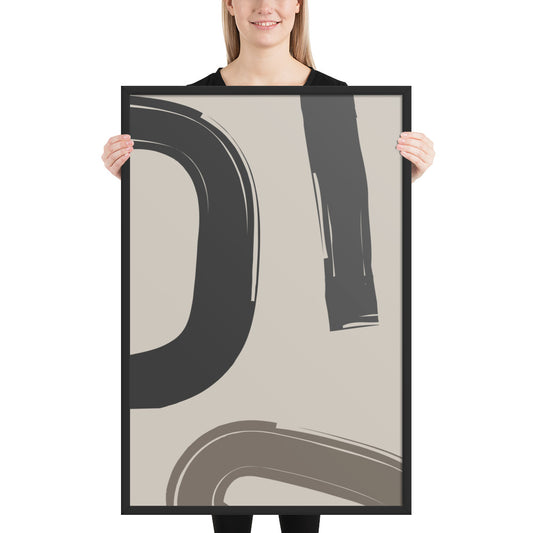 ABSTRACT STROKES Framed poster - ASHRILEYPRINTS