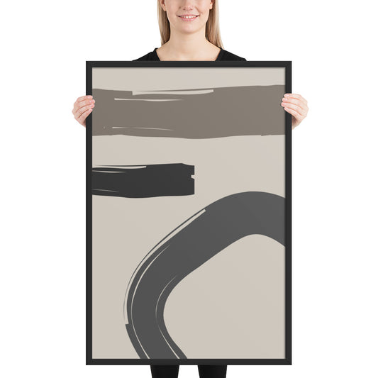 ABSTRACT STROKES Framed poster - ASHRILEYPRINTS