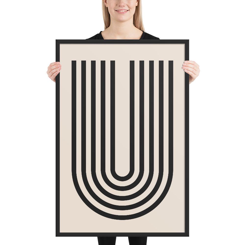 GEOMETRIC LINE Framed poster - ASHRILEYPRINTS