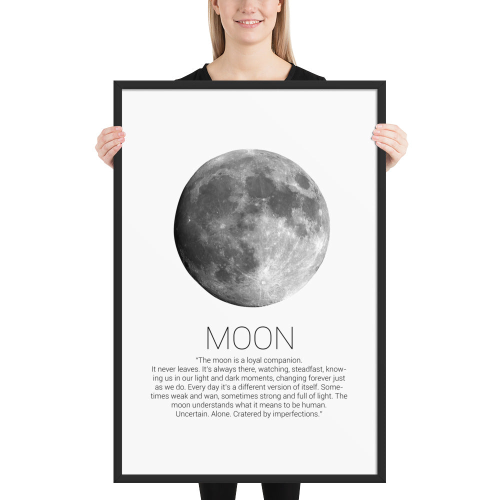 MOON Framed poster - ASHRILEYPRINTS