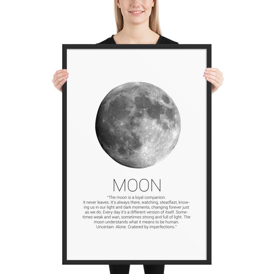 MOON Framed poster - ASHRILEYPRINTS