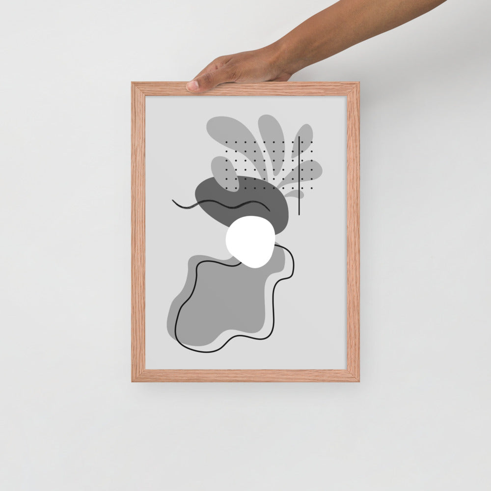 ABSTRACT SHAPES Framed poster - ASHRILEYPRINTS