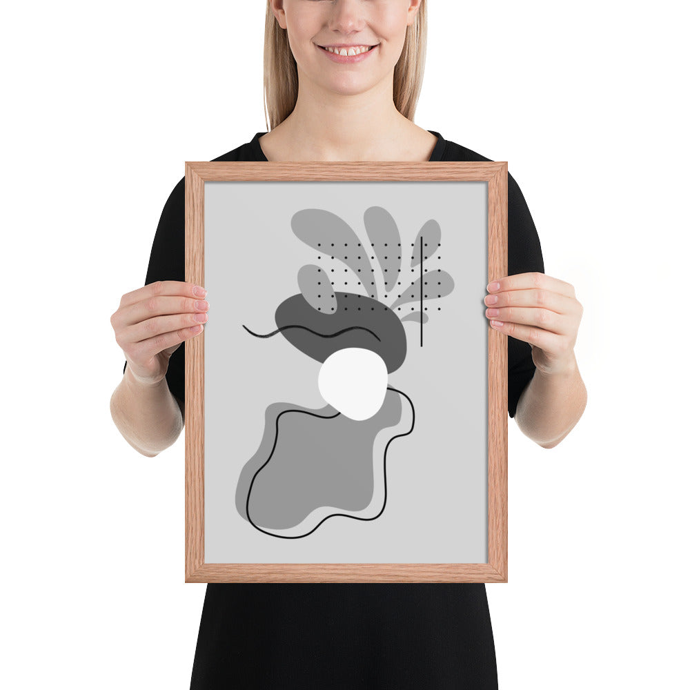 ABSTRACT SHAPES Framed poster - ASHRILEYPRINTS