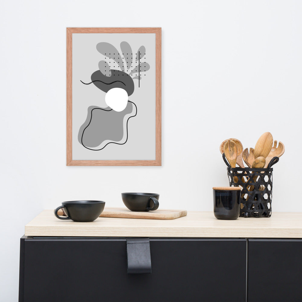 ABSTRACT SHAPES Framed poster - ASHRILEYPRINTS