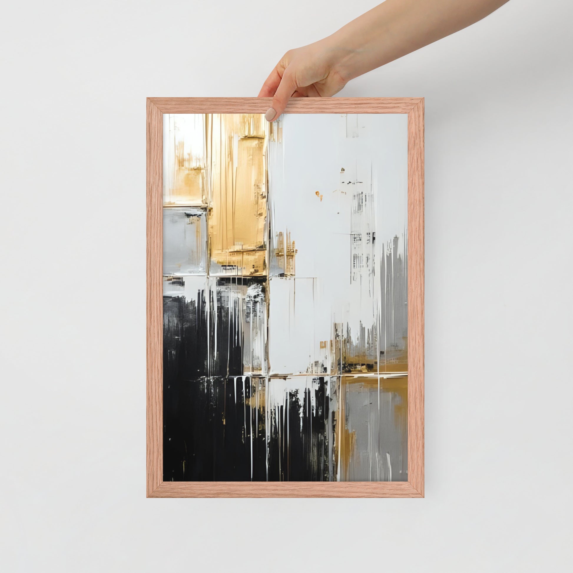 ABSTRACT PAINT Framed poster - AI Generated - ASHRILEYPRINTS