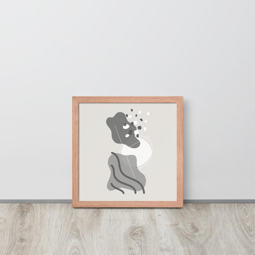ABSTRACT SHAPES Framed poster - ASHRILEYPRINTS