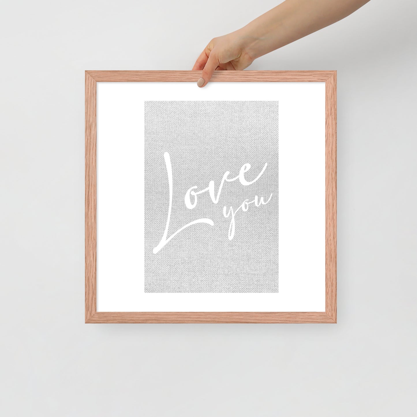 LOVE YOU Framed poster - ASHRILEYPRINTS