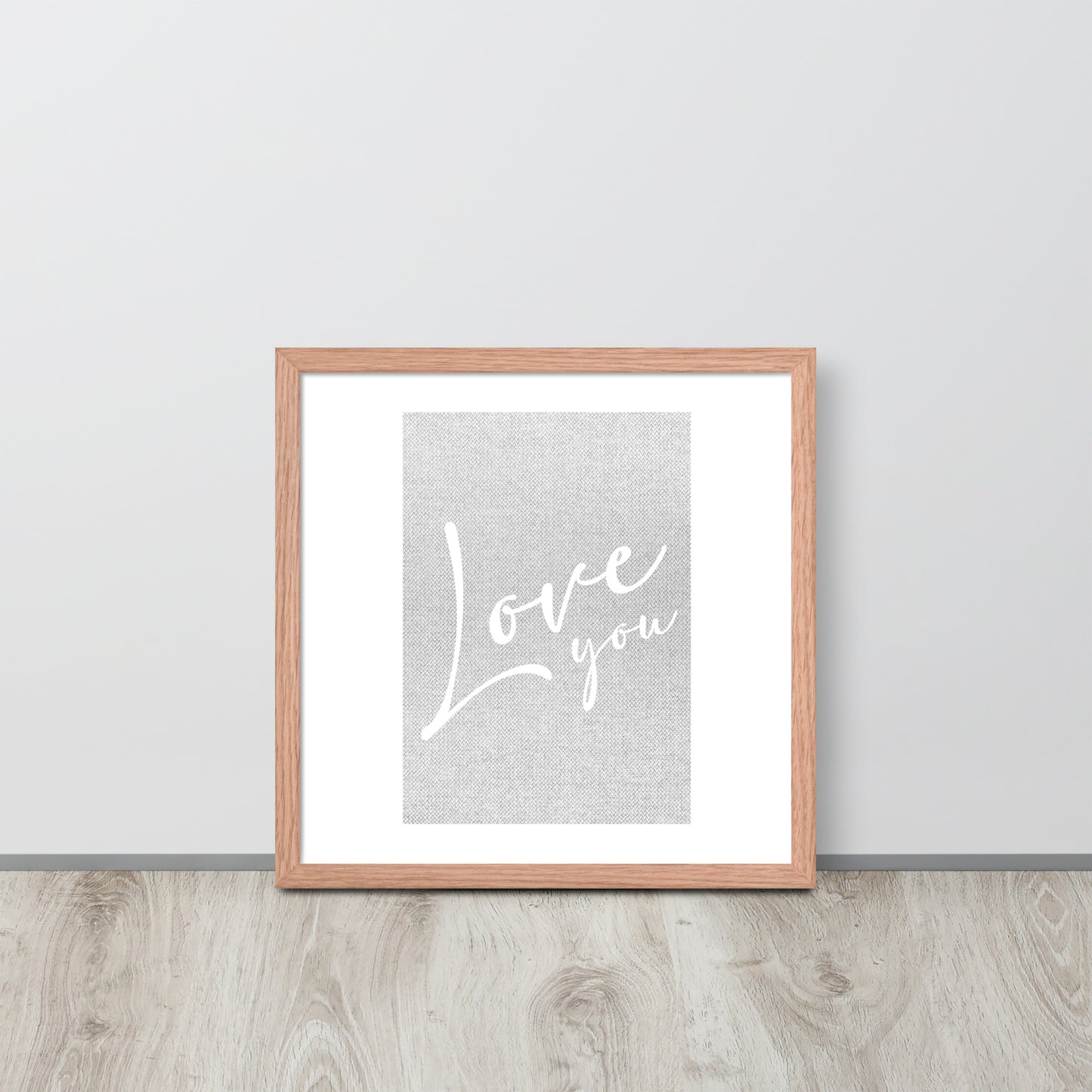 LOVE YOU Framed poster - ASHRILEYPRINTS