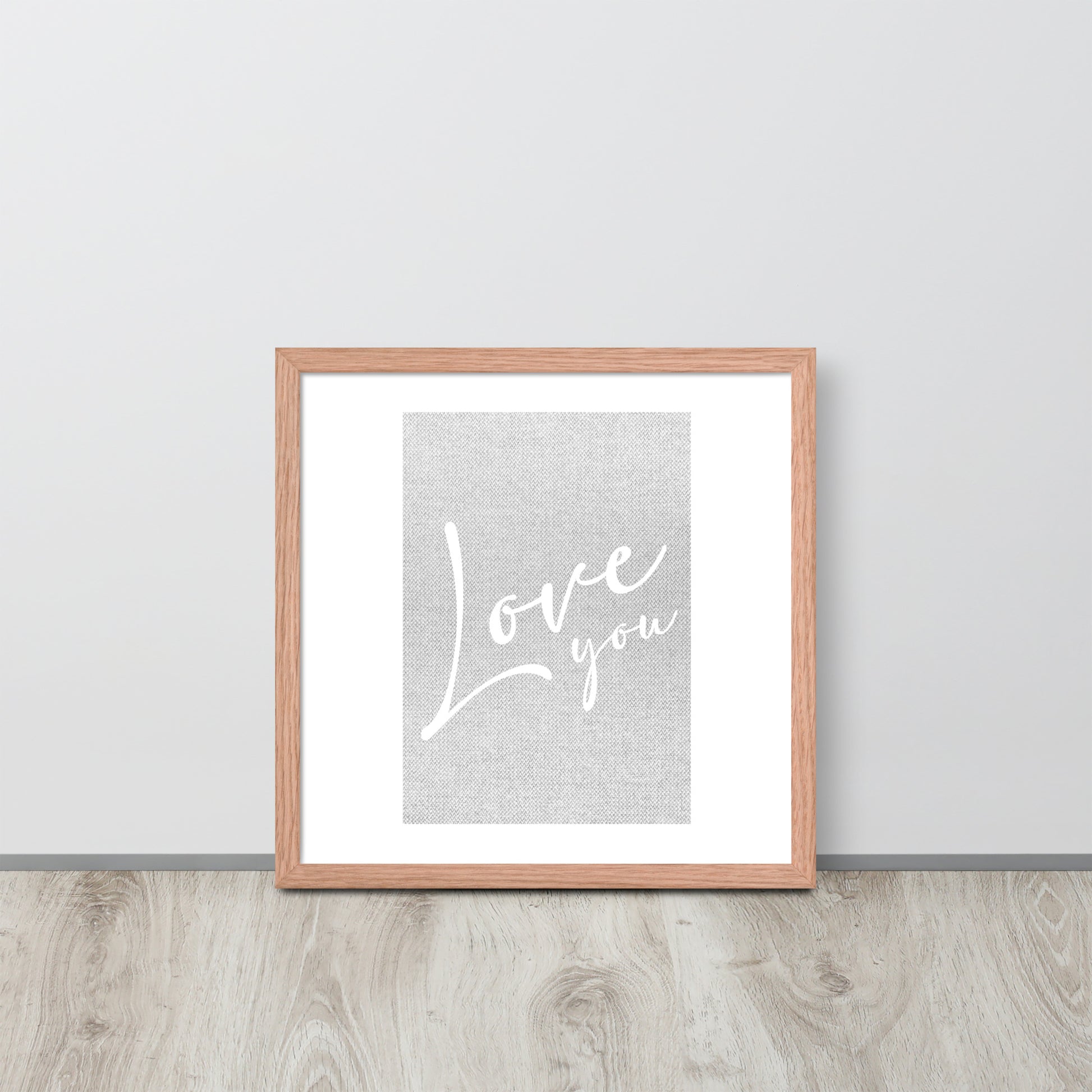 LOVE YOU Framed poster - ASHRILEYPRINTS