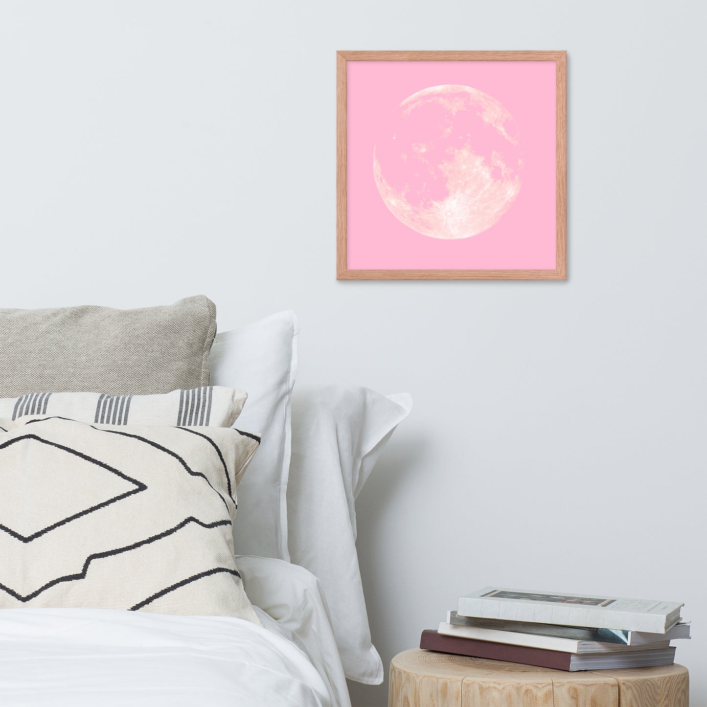 PINK MOON Framed poster - ASHRILEYPRINTS