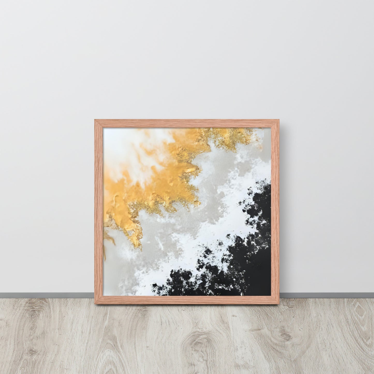 ABSTRACT DUTCH POUR Framed poster - AI Generated - ASHRILEYPRINTS