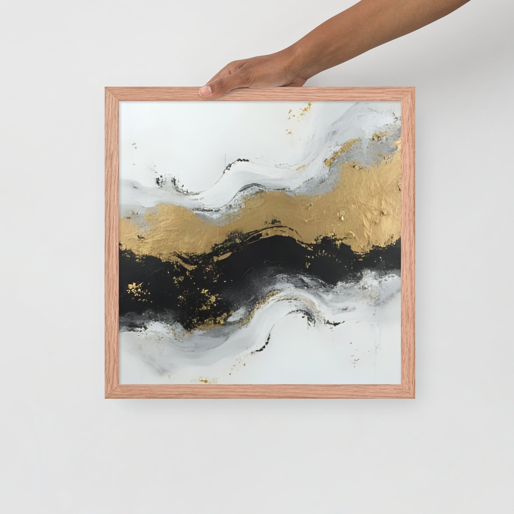 ABSTRACT OCEAN Framed poster - AI Generated - ASHRILEYPRINTS