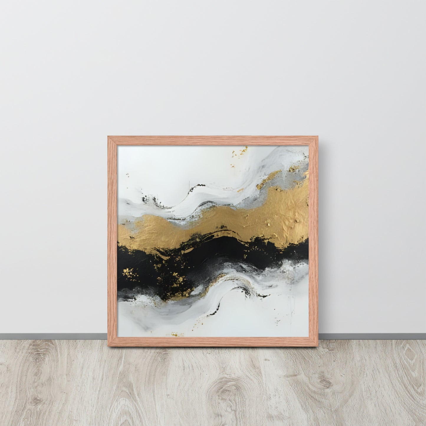 ABSTRACT OCEAN Framed poster - AI Generated - ASHRILEYPRINTS